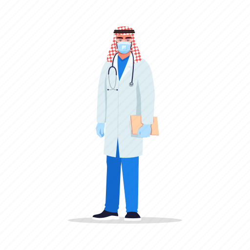 Doctor, arab, character, mask icon - Download on Iconfinder