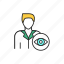 ophthalmologist, doctor 