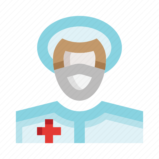 Doctor, face mask, medical, cap icon - Download on Iconfinder