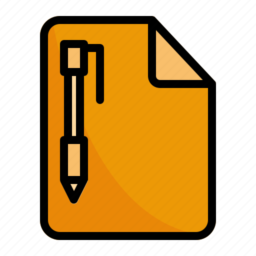 Document, file, paper, documentation, sheet, data, pen icon - Download on Iconfinder