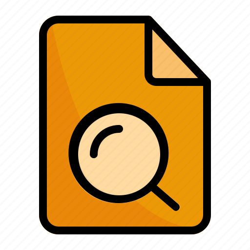 Document, file, paper, documentation, sheet, data, searching icon - Download on Iconfinder