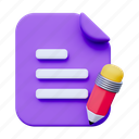 writing document, writing, document, paper, file, page, business, pencil, edit