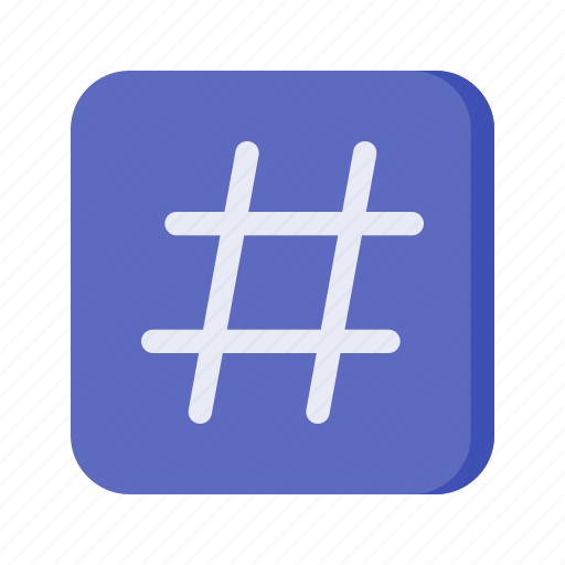 Hashtag, tag, social-media, hash, marketing icon - Download on Iconfinder
