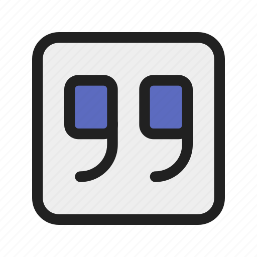 Quote, speech, quotation, text, citation icon - Download on Iconfinder