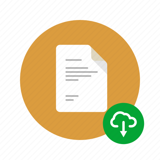Cloud, docs, document, download, icloud, load, save icon - Download on Iconfinder