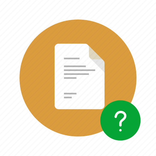 Damaged, docs, document, lost, question, unlnown icon - Download on Iconfinder