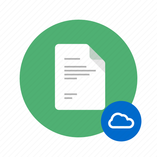 Access, cloud, docs, document, icloud, save, sync icon - Download on Iconfinder