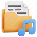 folder, file, document, music, audio, sound, multimedia