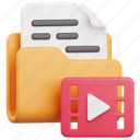 folder, file, document, video, movie, film, cinema