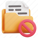 folder, file, document, blocked, block, ban, banned