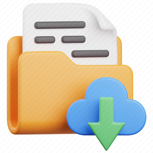 Folder, file, document, download, cloud, computing, storage icon - Download on Iconfinder