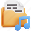 folder, file, document, music, audio, sound, multimedia 