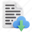 file, document, paper, download, cloud, computing, storage 
