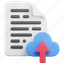 file, document, paper, upload, cloud, computing, storage 