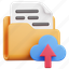 folder, file, document, upload, cloud, computing, storage 