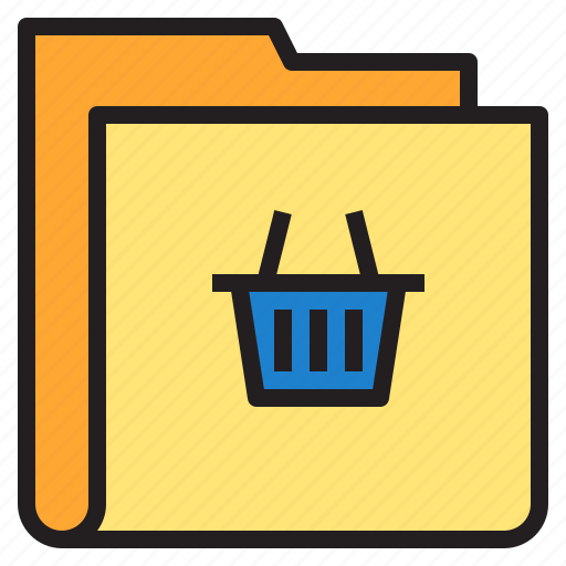 Basket, folder, shopping, interface icon - Download on Iconfinder