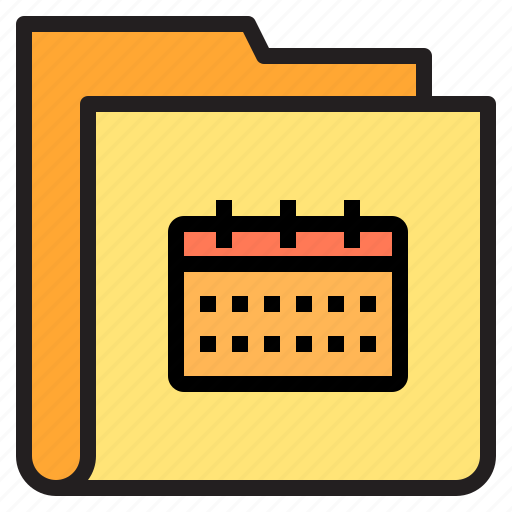 Calendar, folder, form, interface icon - Download on Iconfinder