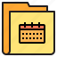 calendar, folder, form, interface 
