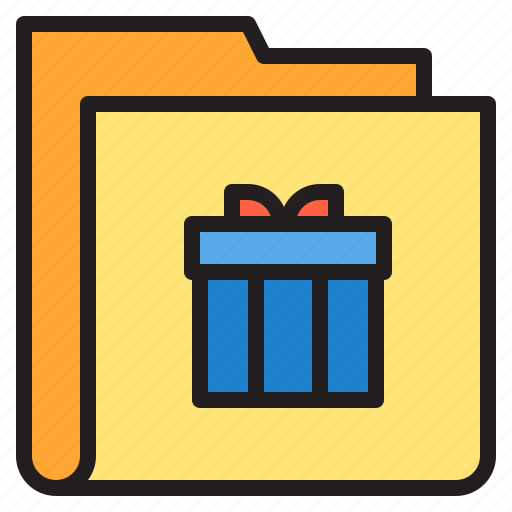 Folder, gift, form, interface icon - Download on Iconfinder