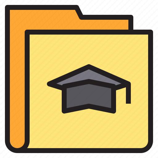 Folder, graduate, study, interface icon - Download on Iconfinder