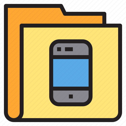Folder, mobile, smartphone, interface icon - Download on Iconfinder