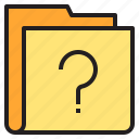folder, question, form, interface