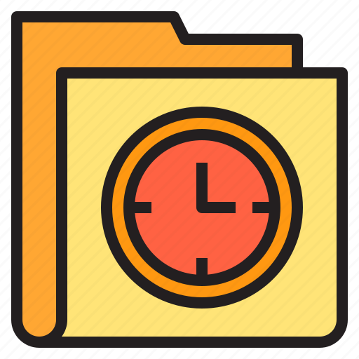 Clock, folder, time, interface icon - Download on Iconfinder