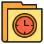 clock, folder, time, interface 
