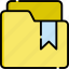 bookmark, document, file, ui, essentials, folder, data 