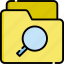 search, document, file, ui, essentials, folder, magnifier 
