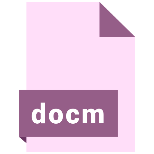 Docm, document, extension, file, format icon - Free download
