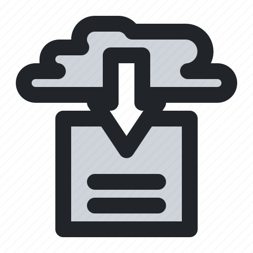 Cloud, doc, document, download, file, paper, server icon - Download on Iconfinder