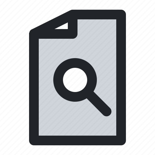 Data, doc, document, file, paper, search, zoom icon - Download on Iconfinder