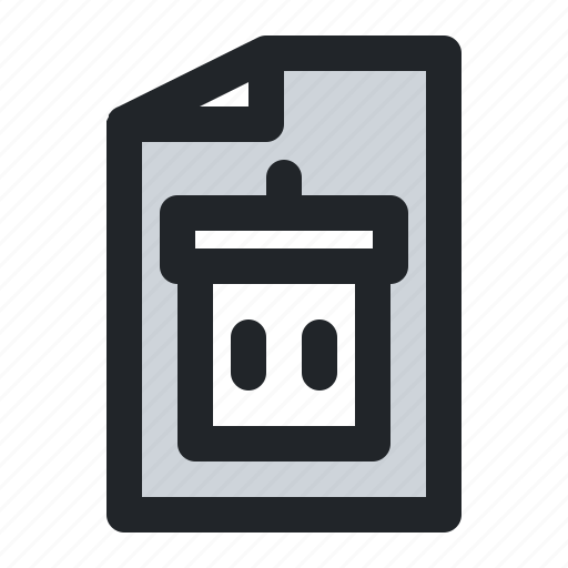 Delete, doc, document, file, paper, recycle, trash icon - Download on Iconfinder