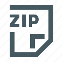 document, documents, extension, file, files, gizmo, letter, paper, simple, zip, zip file 