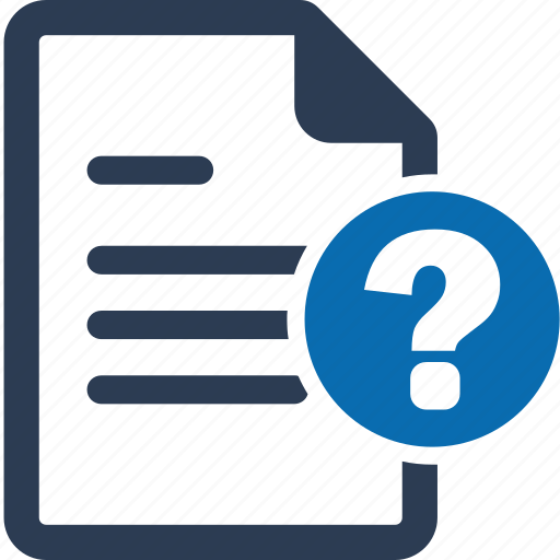 Question, query, mark, file, faq, document, sheet icon - Download on Iconfinder