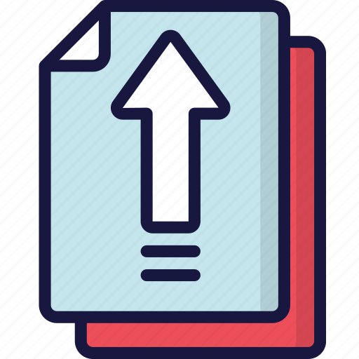 Arrow, document, documentation, files, note, upload icon - Download on Iconfinder