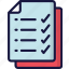checklist, documentation, files, note, tick 