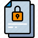 document, documentation, files, locked, note, secure