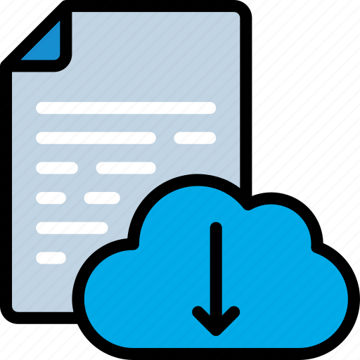 Cloud, document, documentation, download, files, icloud, note icon - Download on Iconfinder