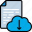 cloud, document, documentation, download, files, icloud, note 