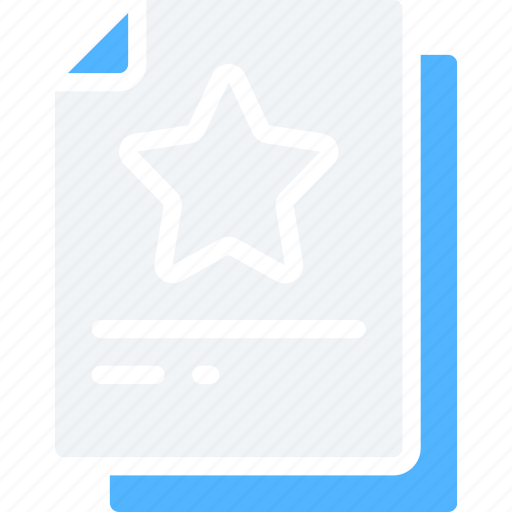 Document, documentation, favourite, files, note, star icon - Download on Iconfinder