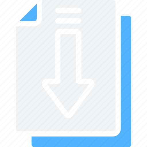 Arrow, document, documentation, download, files, note icon - Download on Iconfinder