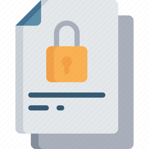Document, documentation, files, locked, note, unsecure icon - Download on Iconfinder