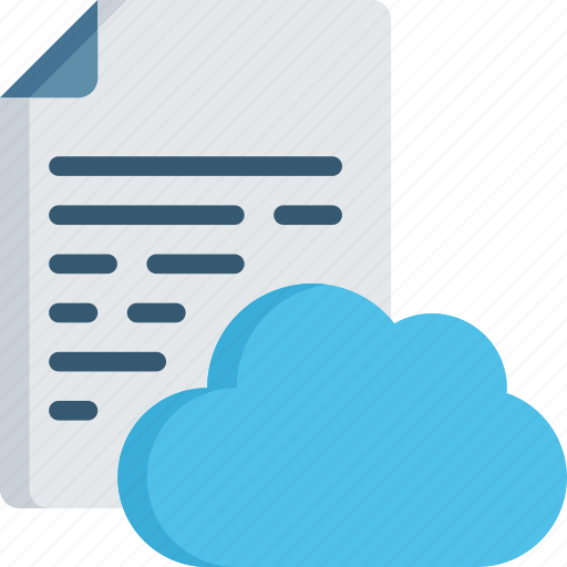 Cloud, document, documentation, files, icloud, note icon - Download on Iconfinder