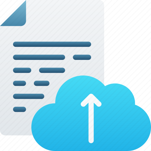 Cloud, document, documentation, files, icloud, note, upload icon - Download on Iconfinder