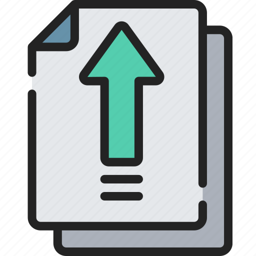 Arrow, document, documentation, files, note, upload icon - Download on Iconfinder