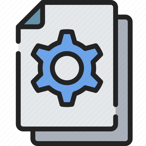 Document, documentation, files, note, options, settings icon - Download on Iconfinder