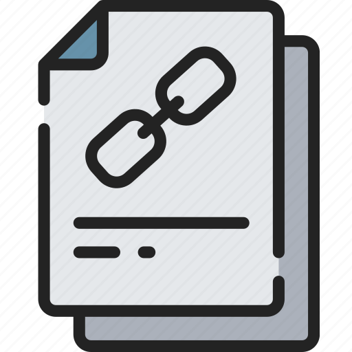 Document, documentation, files, hyperlink, linked, note icon - Download on Iconfinder