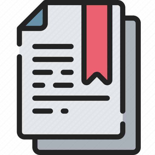 Bookmarked, document, documentation, files, note, saved icon - Download on Iconfinder